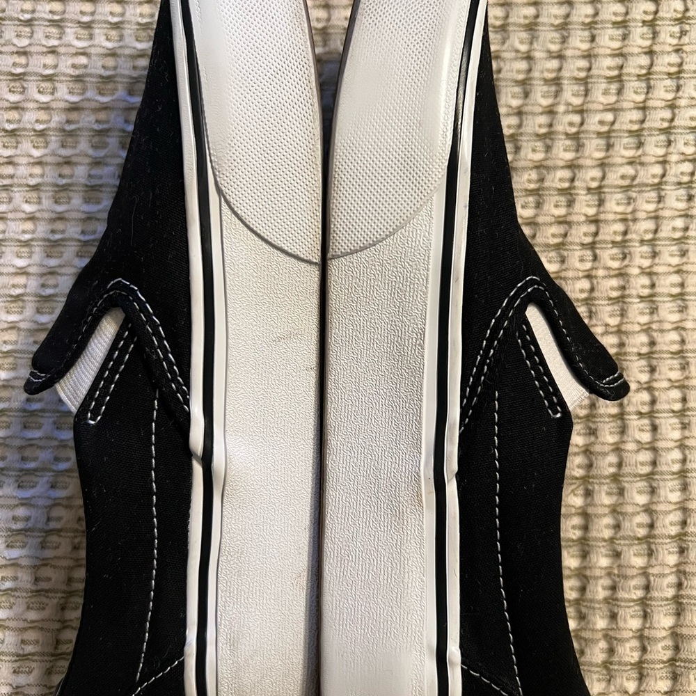 Black and White Canvas Sneakers